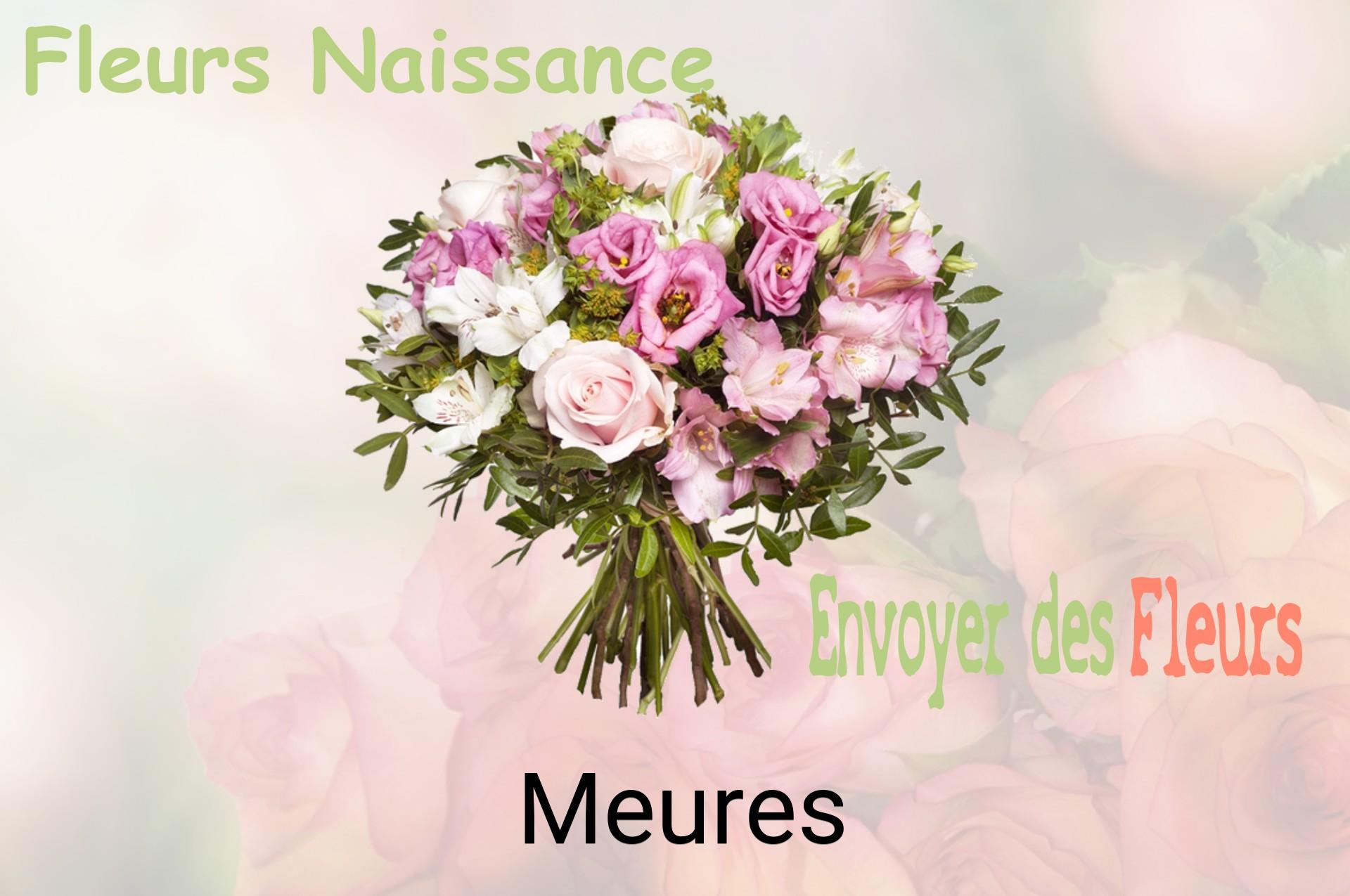 Bouquet de fleurs de naissance livré à Meures